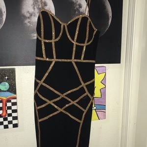 Black & Gold Dress